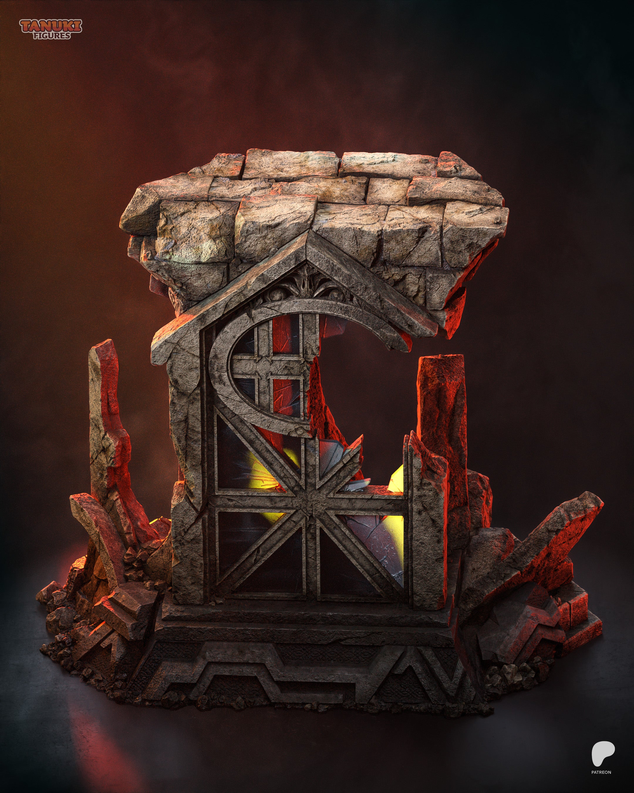 Crimson Gunslinger Statue