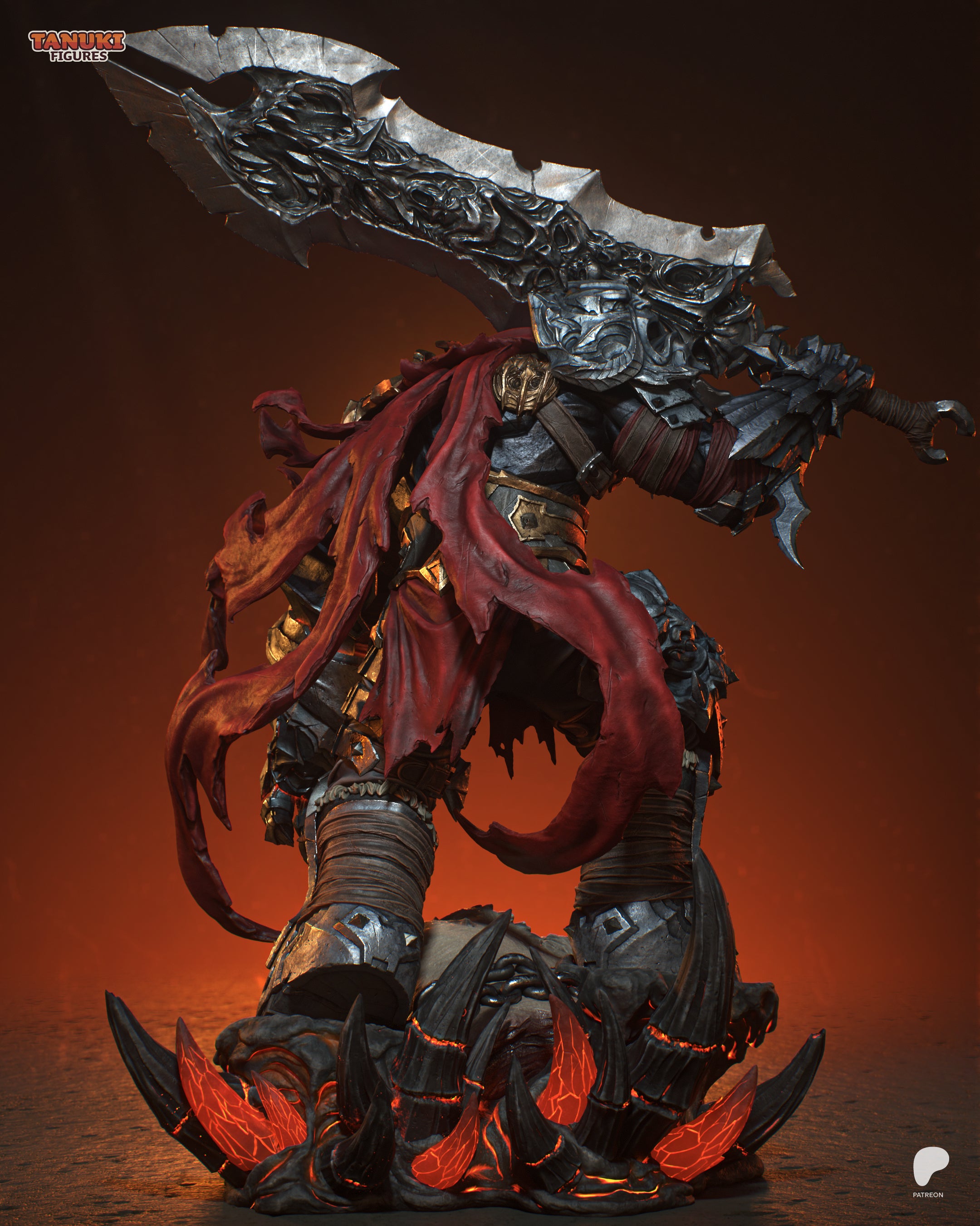 War of the Horsemen | Maximum Detailed 12K 3D printed figure