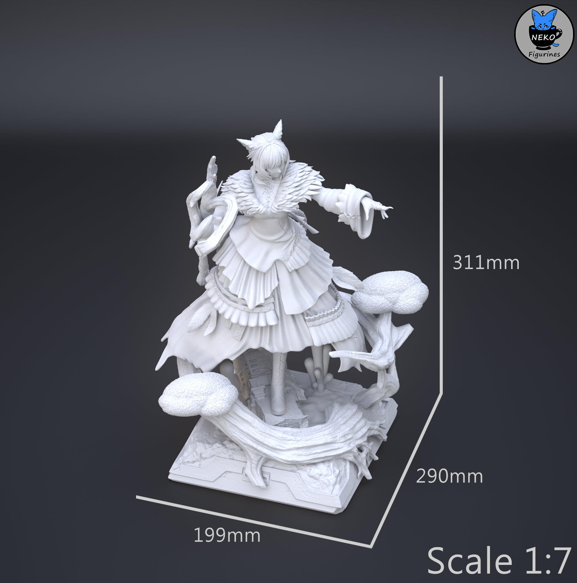 Night’s Blessed Sorceress Statue