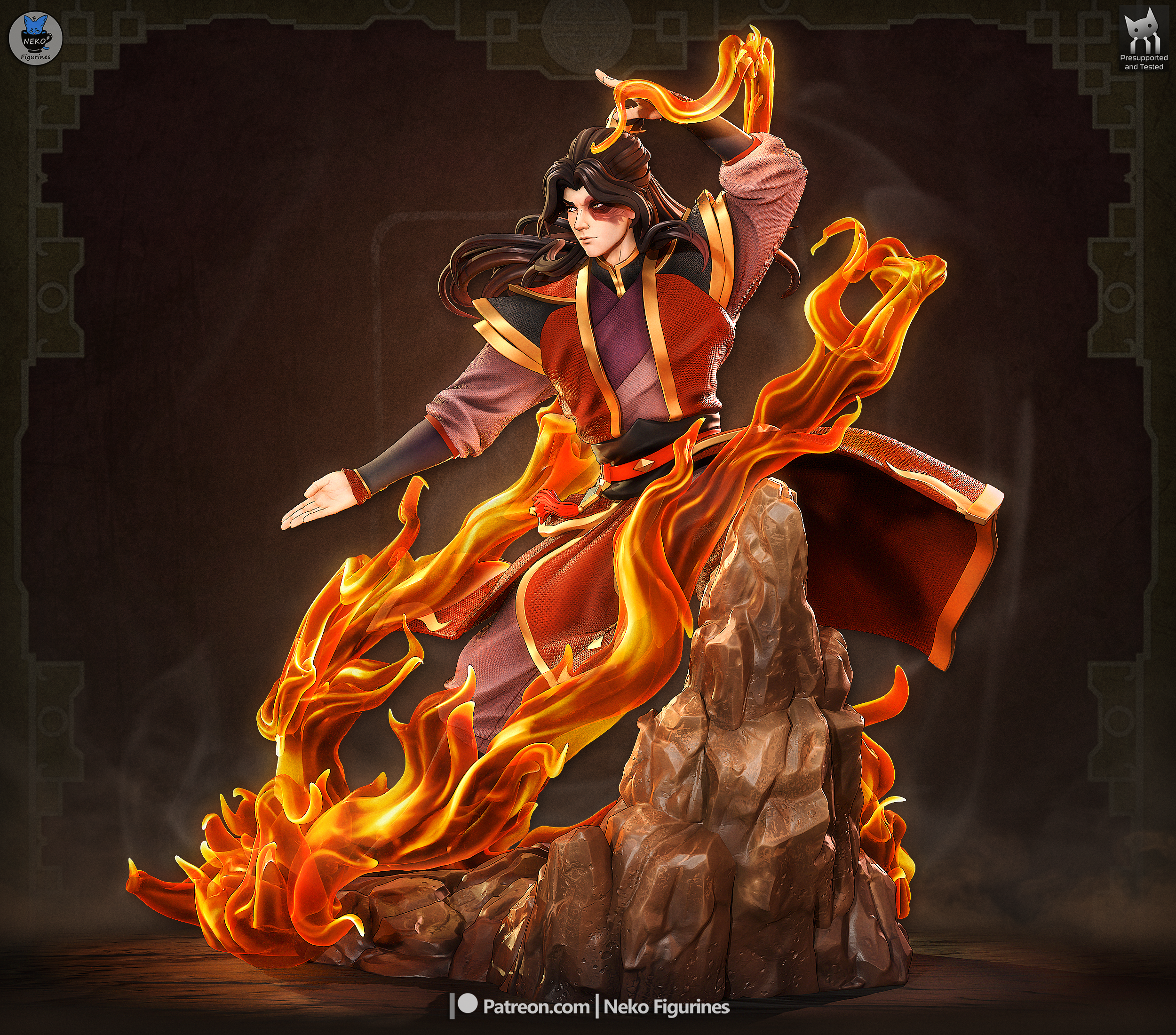 Fire Lord Zuko Statue