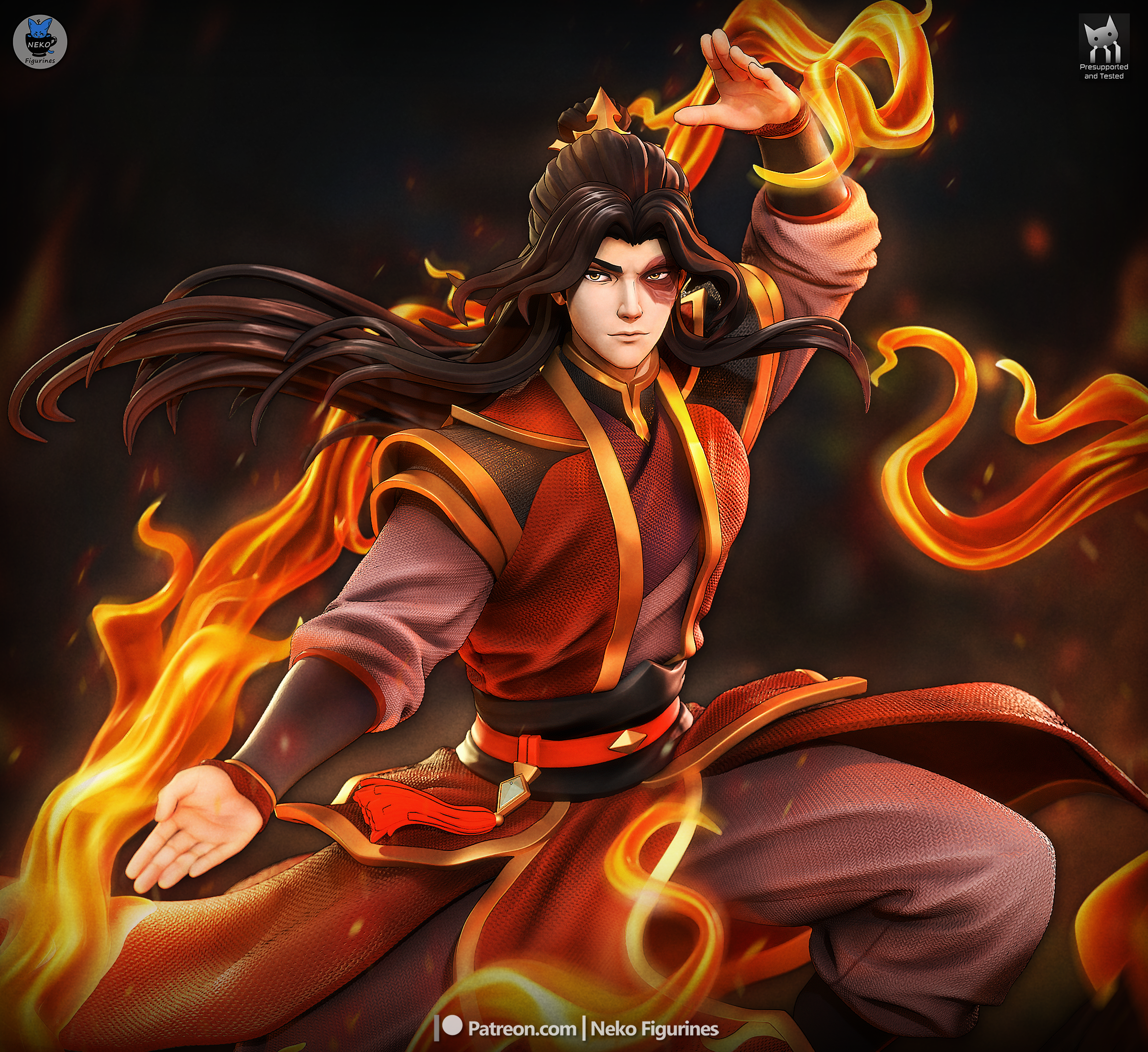 Fire Lord Zuko Statue