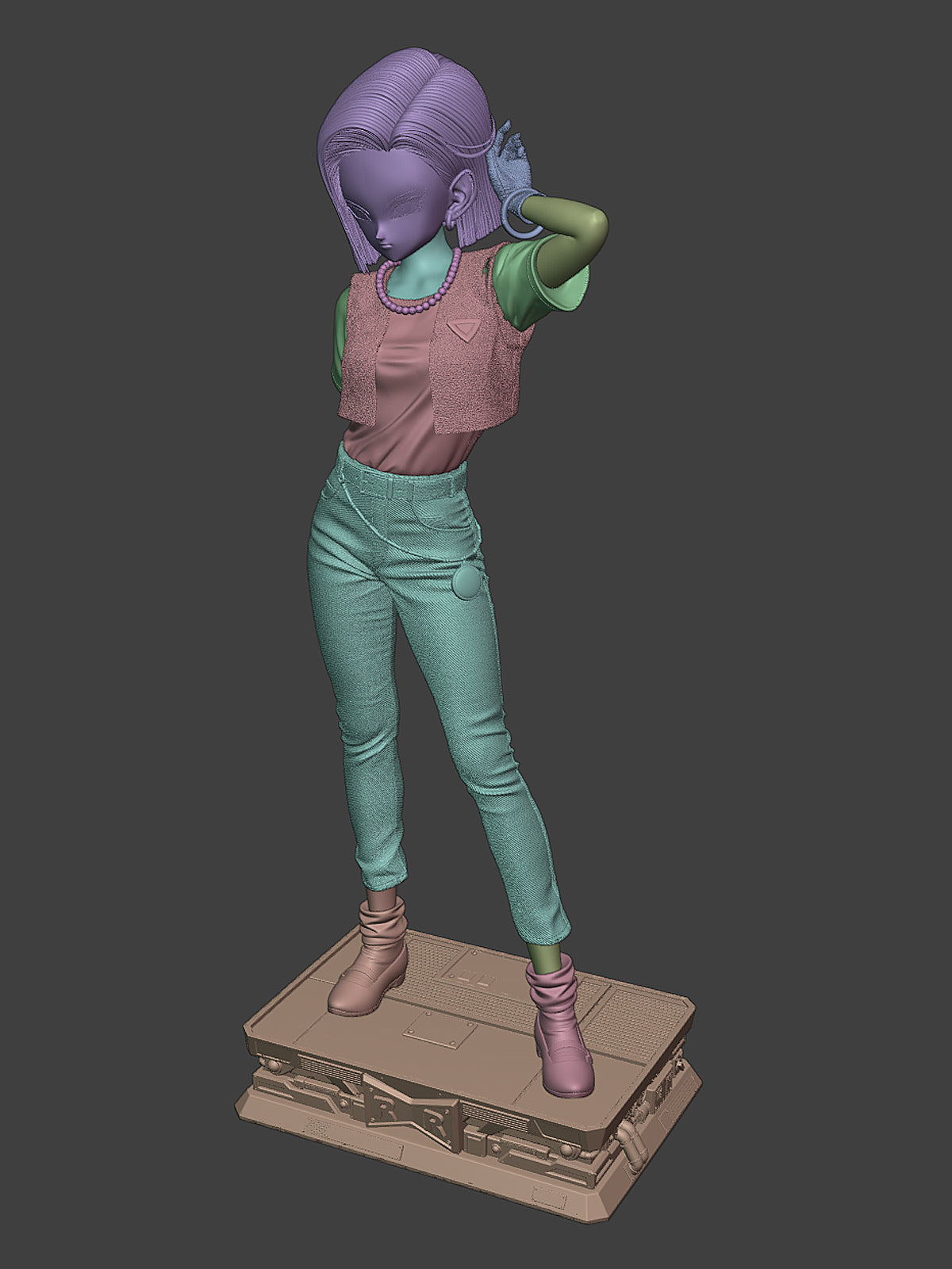 The Icy Android | Maximum Detailed 12K 3D Printed Figure