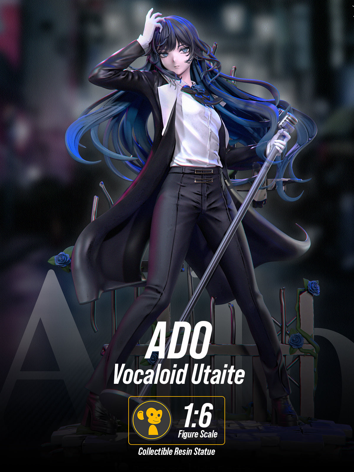 Utaite Ado | Maximum Detailed 12K 3D printed figure