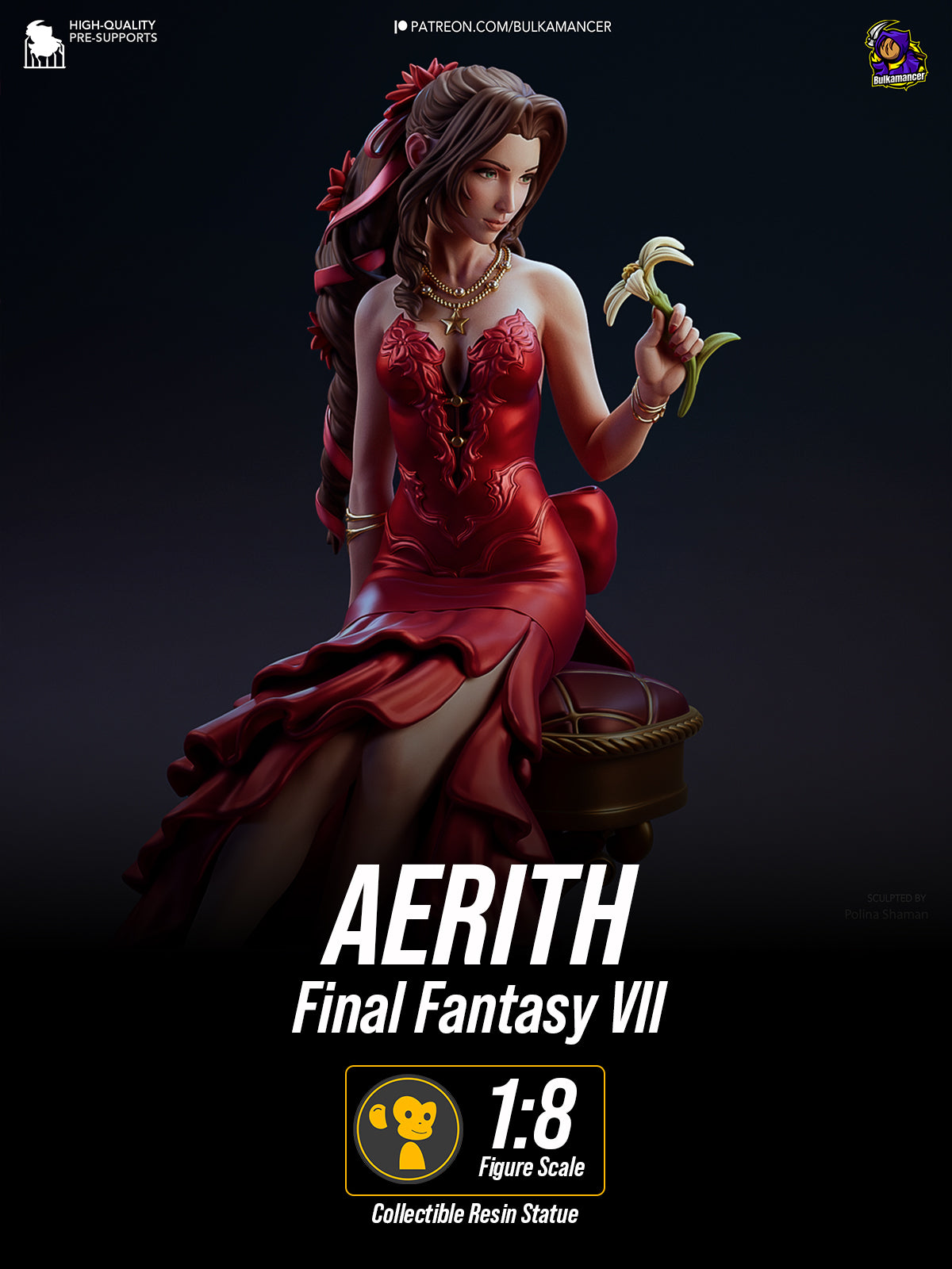 The Flower of Midgar | Maximum Detailed 12K 3D printed figure