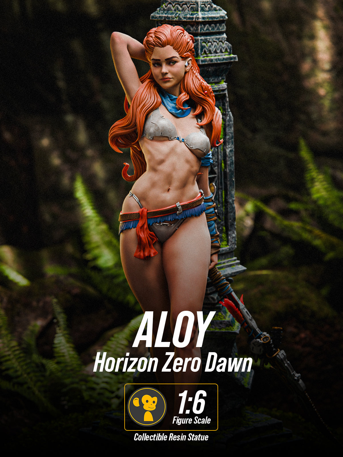 The Machine Huntress | Maximum Detailed 12K 3D printed figure