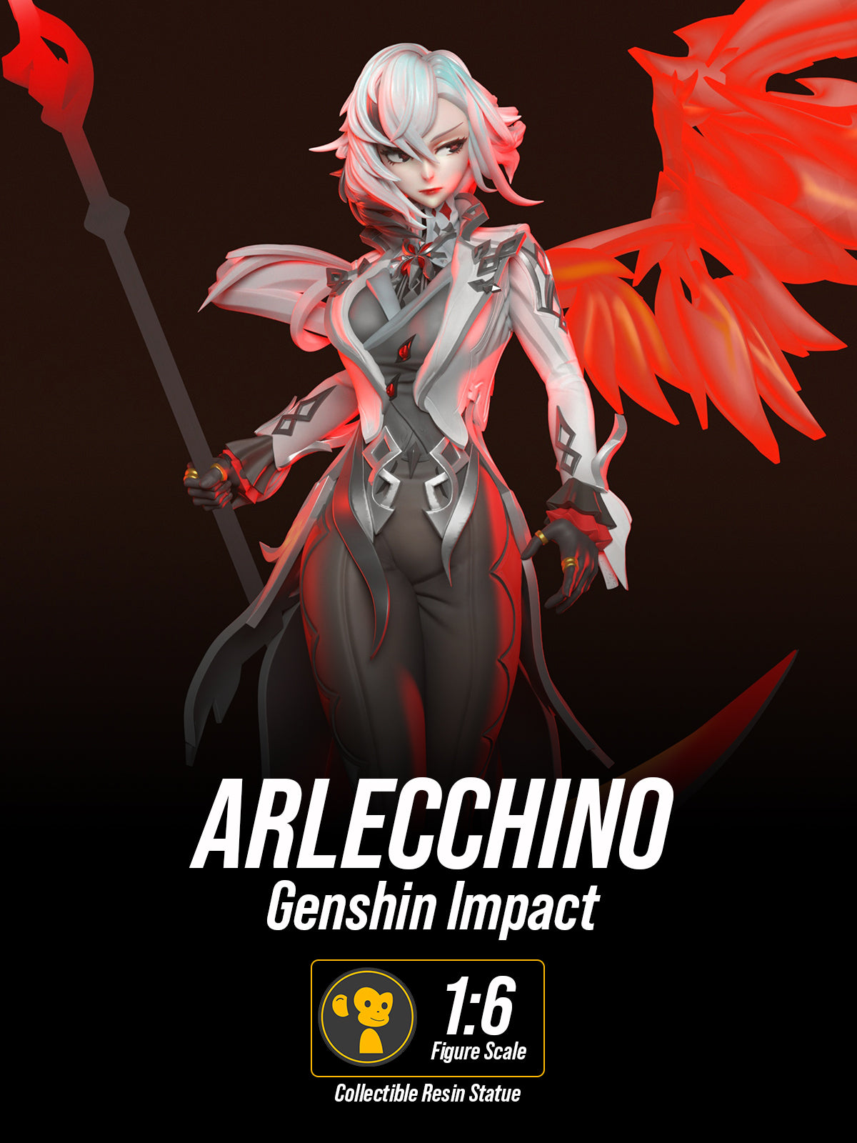 The Crimson Enigma | Maximum Detailed 12K 3D printed figure