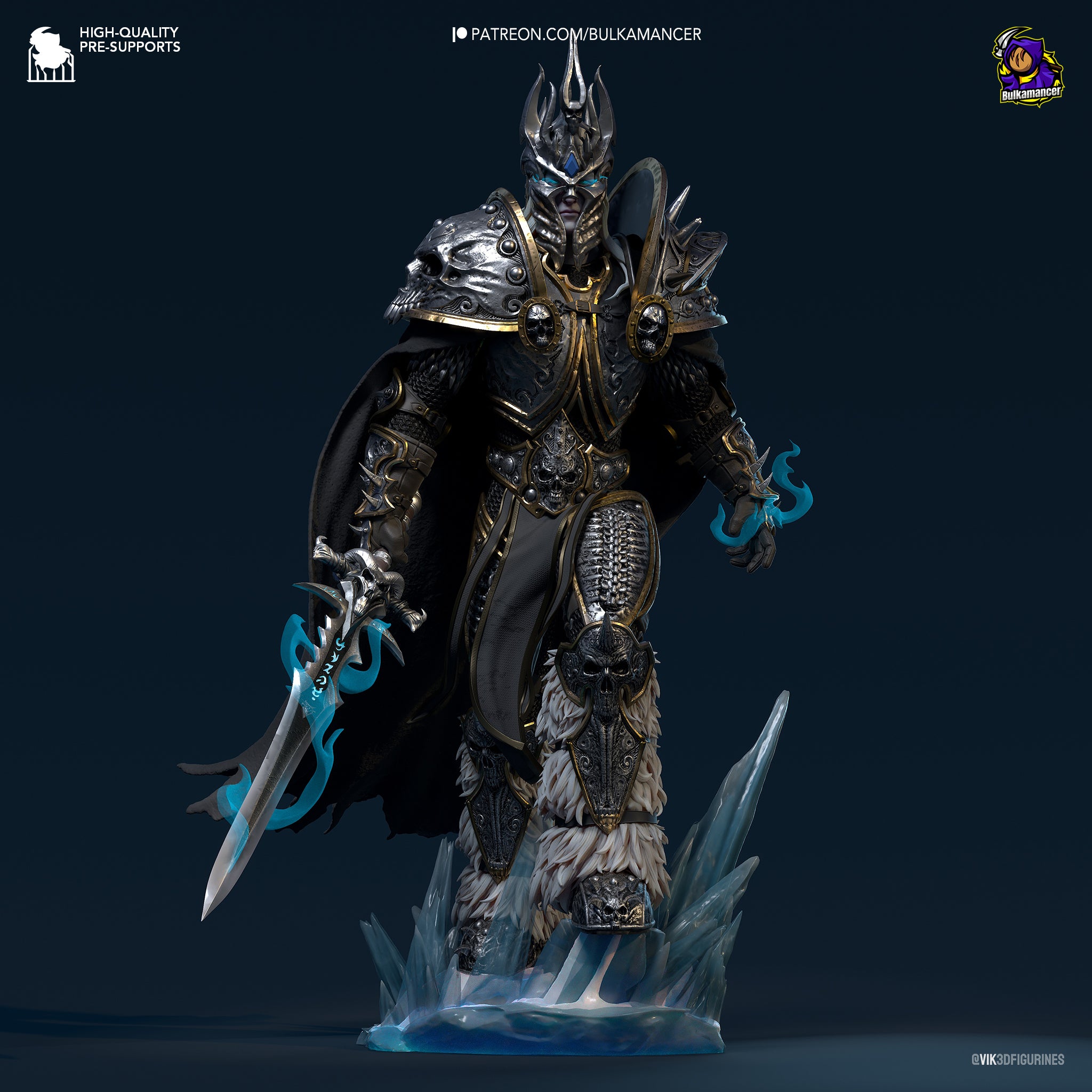 The Lich King | Maximum Detailed 12K 3D printed figure