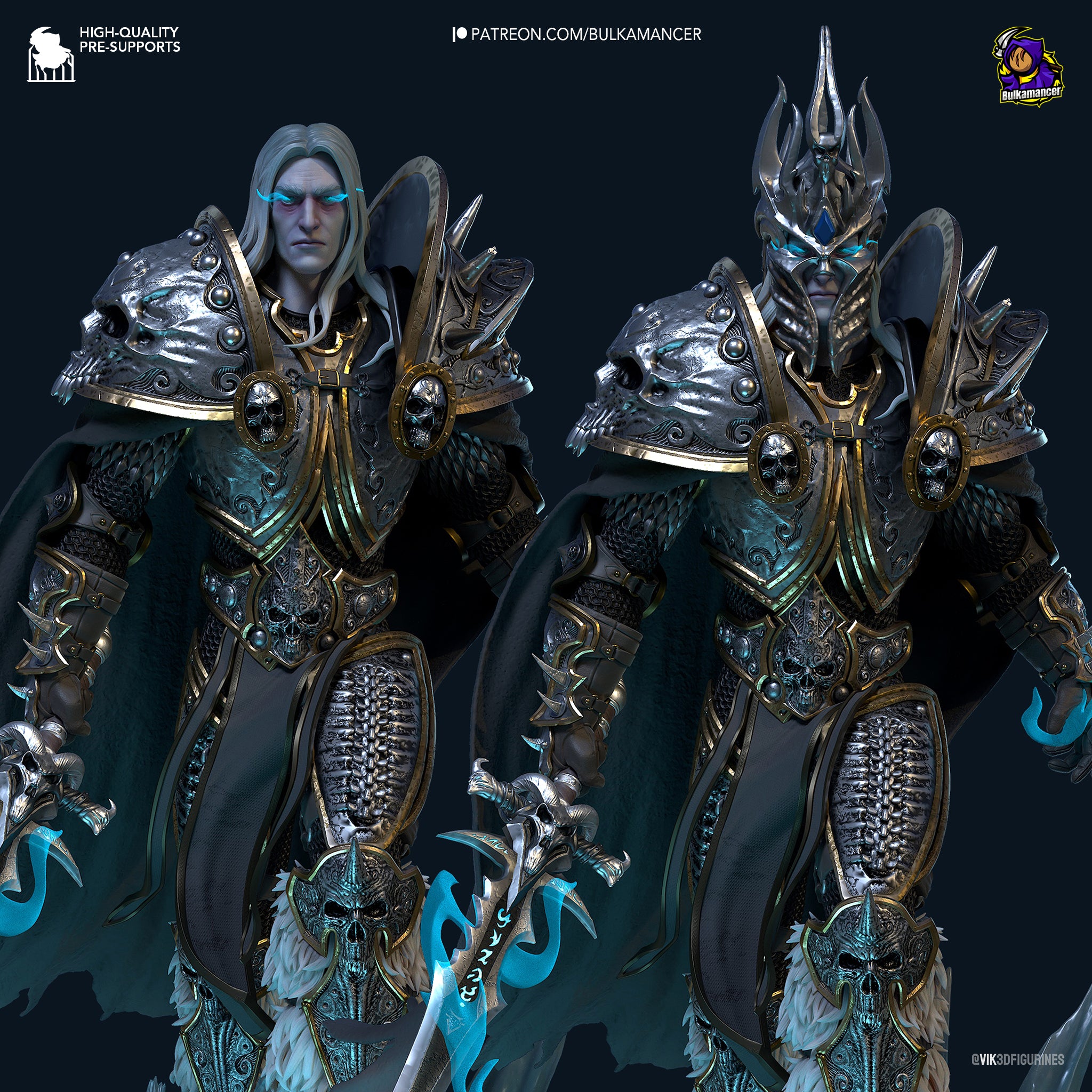 The Lich King | Maximum Detailed 12K 3D printed figure