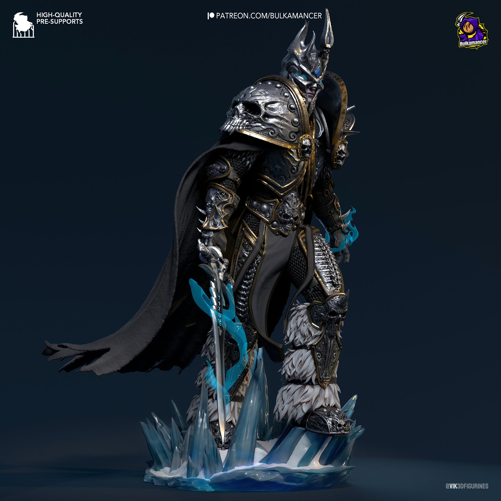The Lich King | Maximum Detailed 12K 3D printed figure