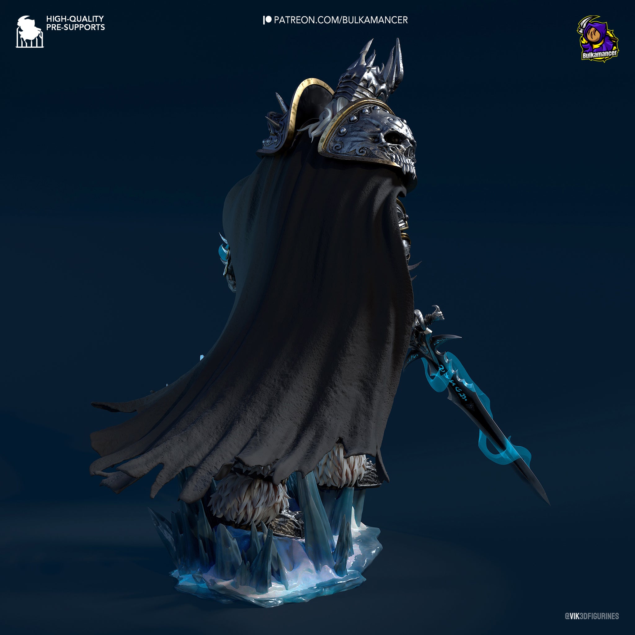 The Lich King | Maximum Detailed 12K 3D printed figure