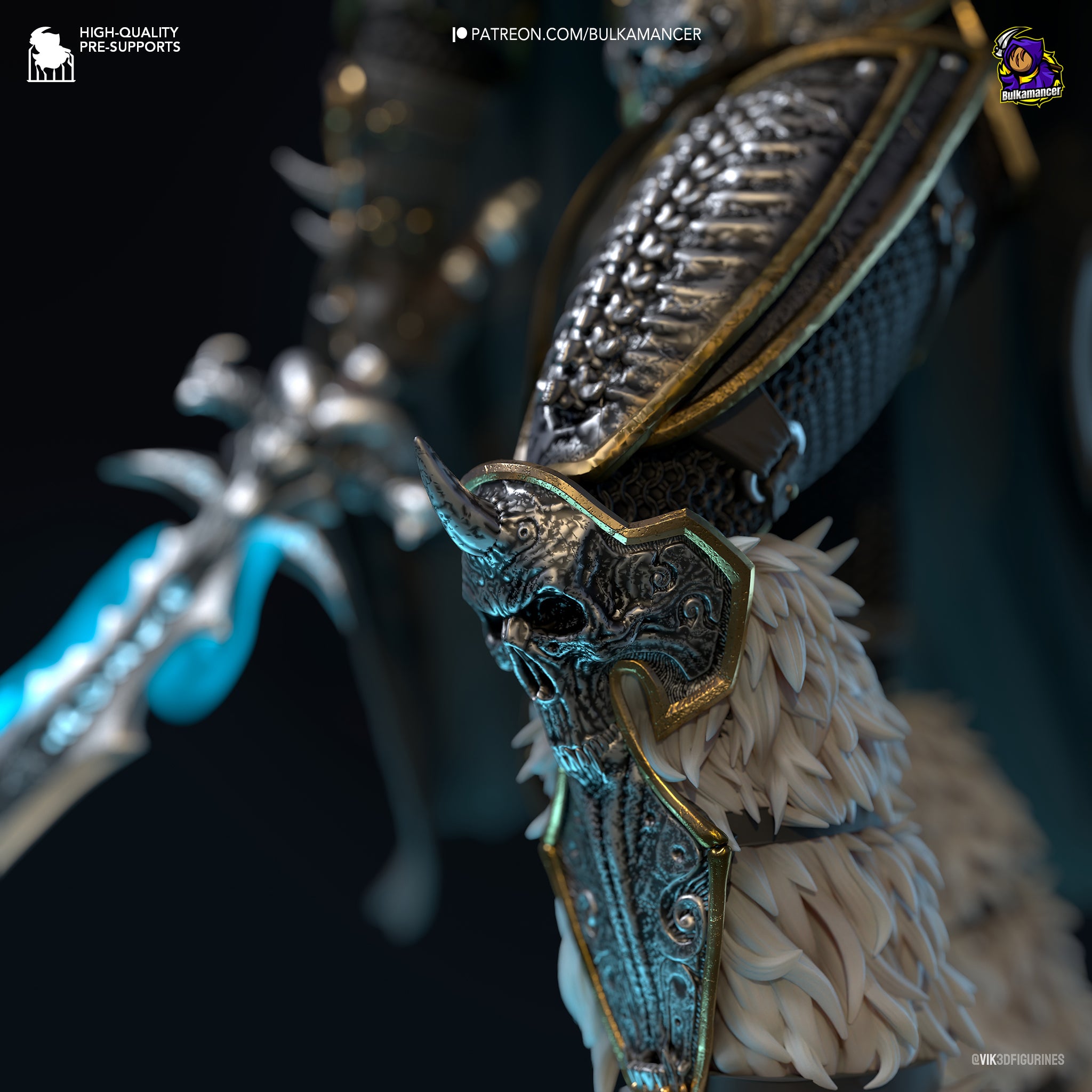 The Lich King | Maximum Detailed 12K 3D printed figure