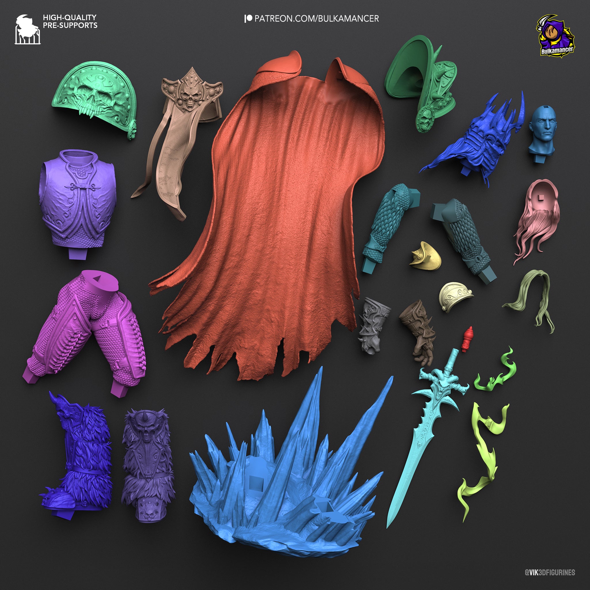 The Lich King | Maximum Detailed 12K 3D printed figure