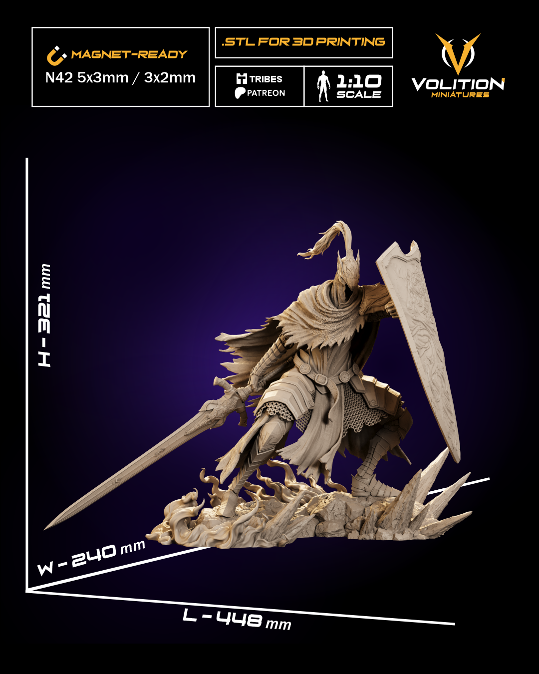 The Abysswalker | Maximum Detailed 12K 3D printed figure