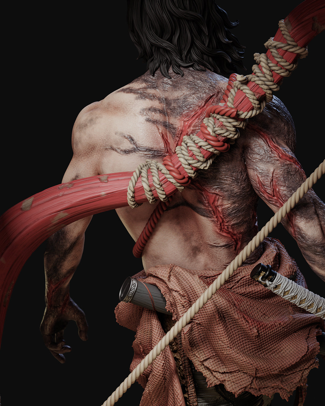 Lord Genichiro Statue