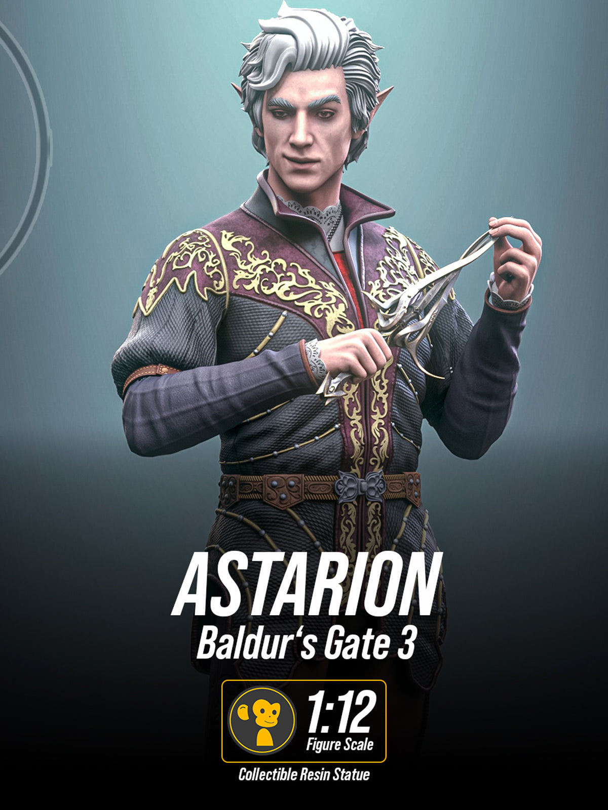 Cunning Astarion - Baldur's Gate 3 | Maximum Detailed 12K 3D printed figure