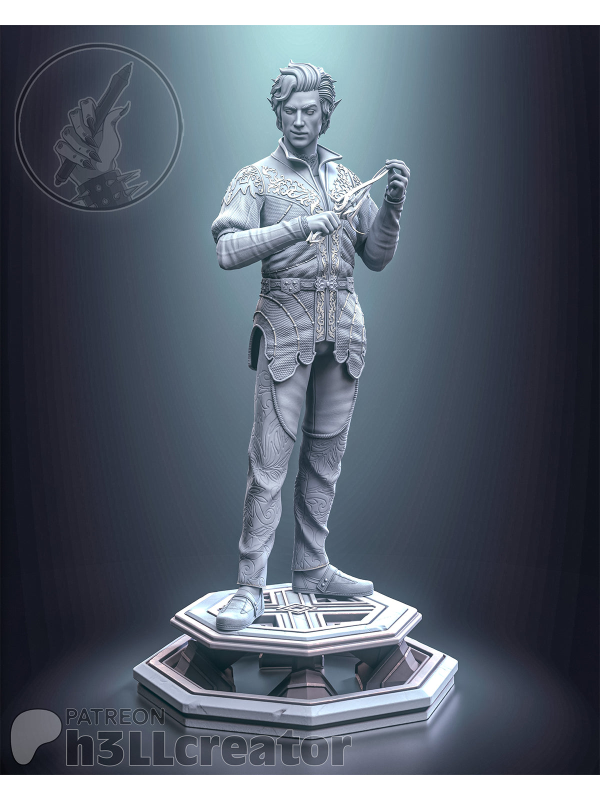 Cunning Astarion - Baldur's Gate 3 | Maximum Detailed 12K 3D printed figure