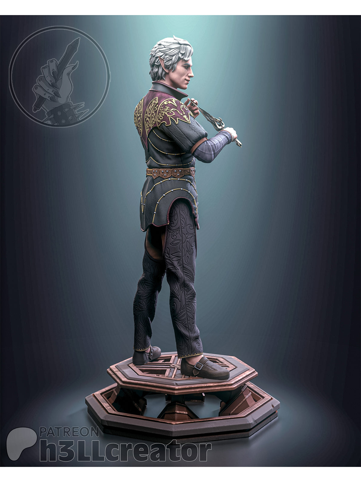 Cunning Astarion - Baldur's Gate 3 | Maximum Detailed 12K 3D printed figure