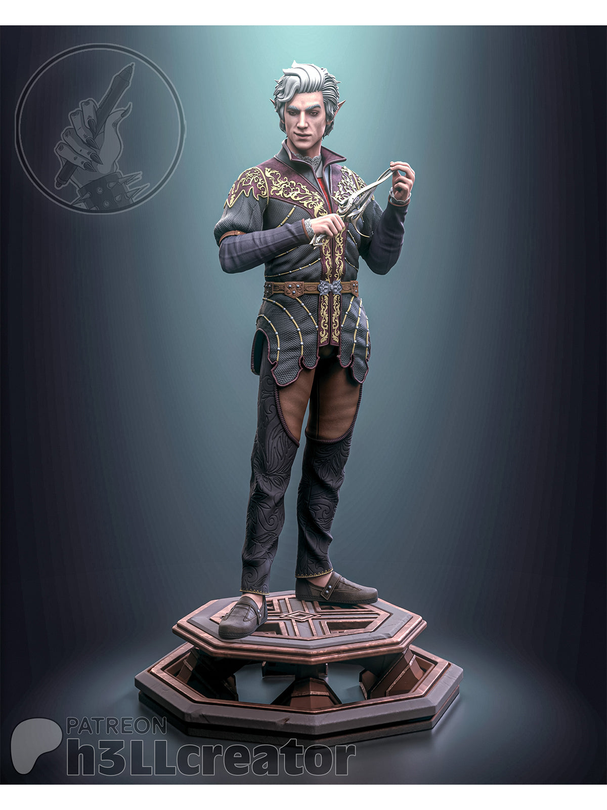 Cunning Astarion - Baldur's Gate 3 | Maximum Detailed 12K 3D printed figure