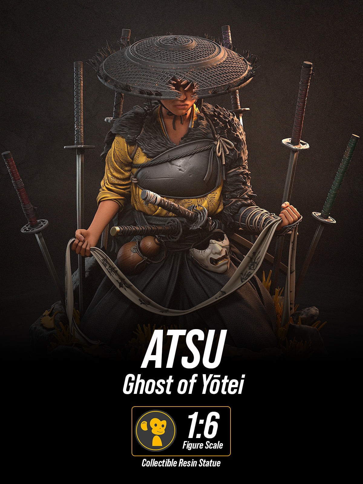 The Silent Ronin | Maximum Detailed 12K 3D printed figure