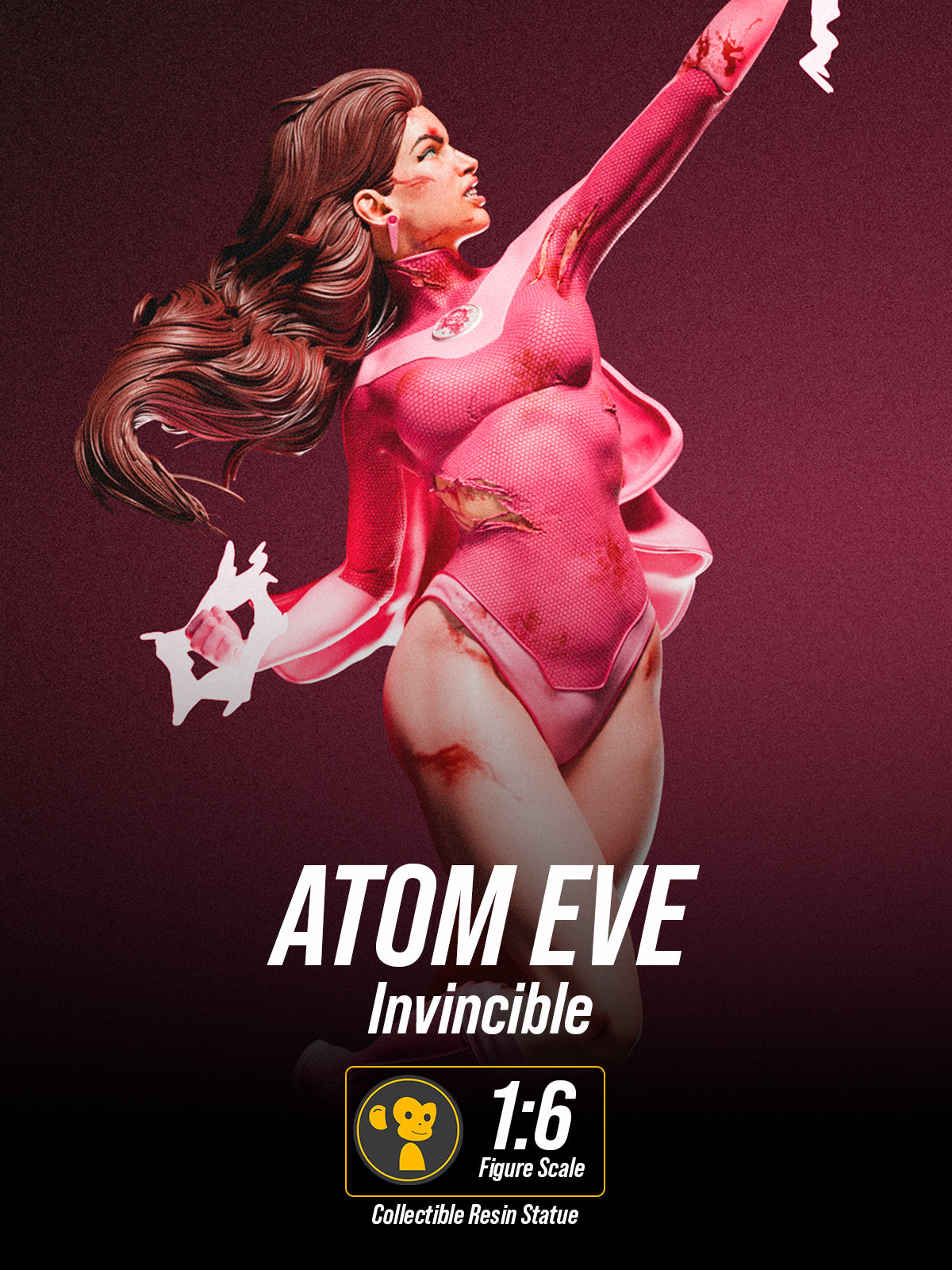The Pink Atom | Maximum Detailed 12K 3D printed figure