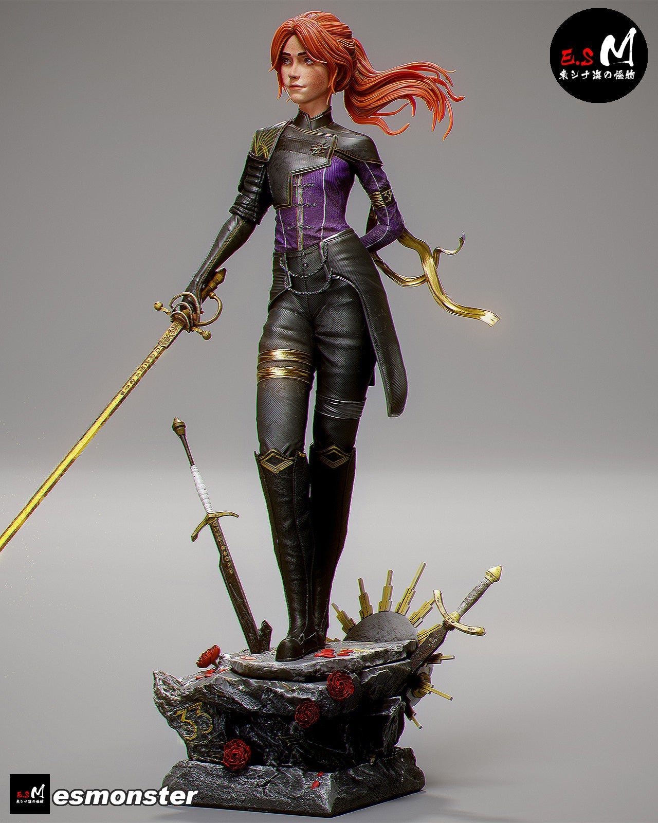 Roseblade Maelle Statue