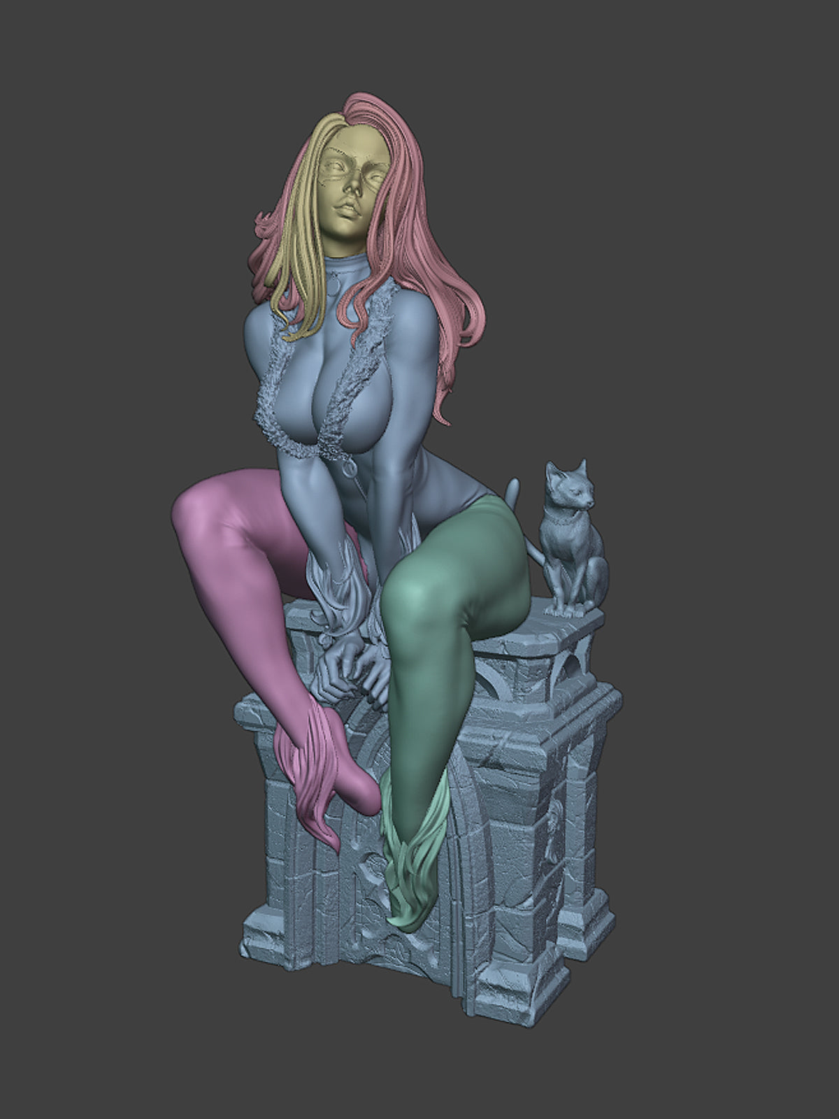 Silk-and-Steel Statue