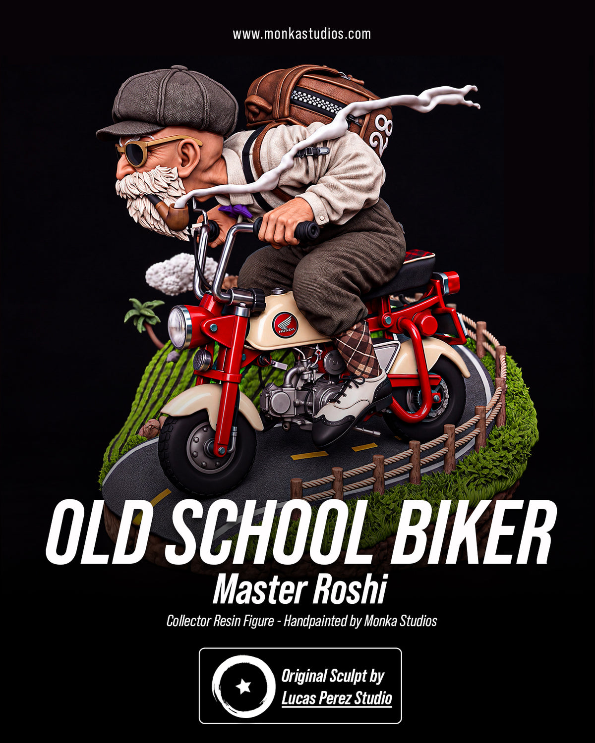 Old School Biker Master Roshi