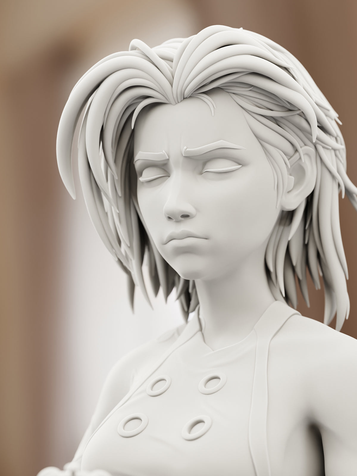 The Broken Sister | Maximum Detailed 12K 3D printed figure