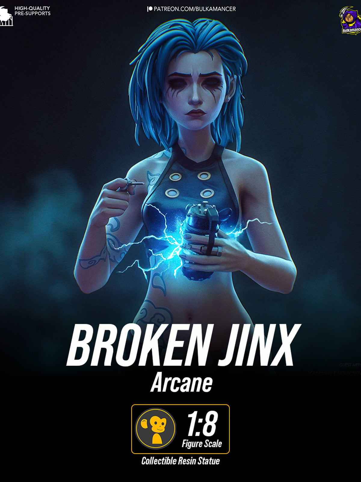 The Broken Sister | Maximum Detailed 12K 3D printed figure