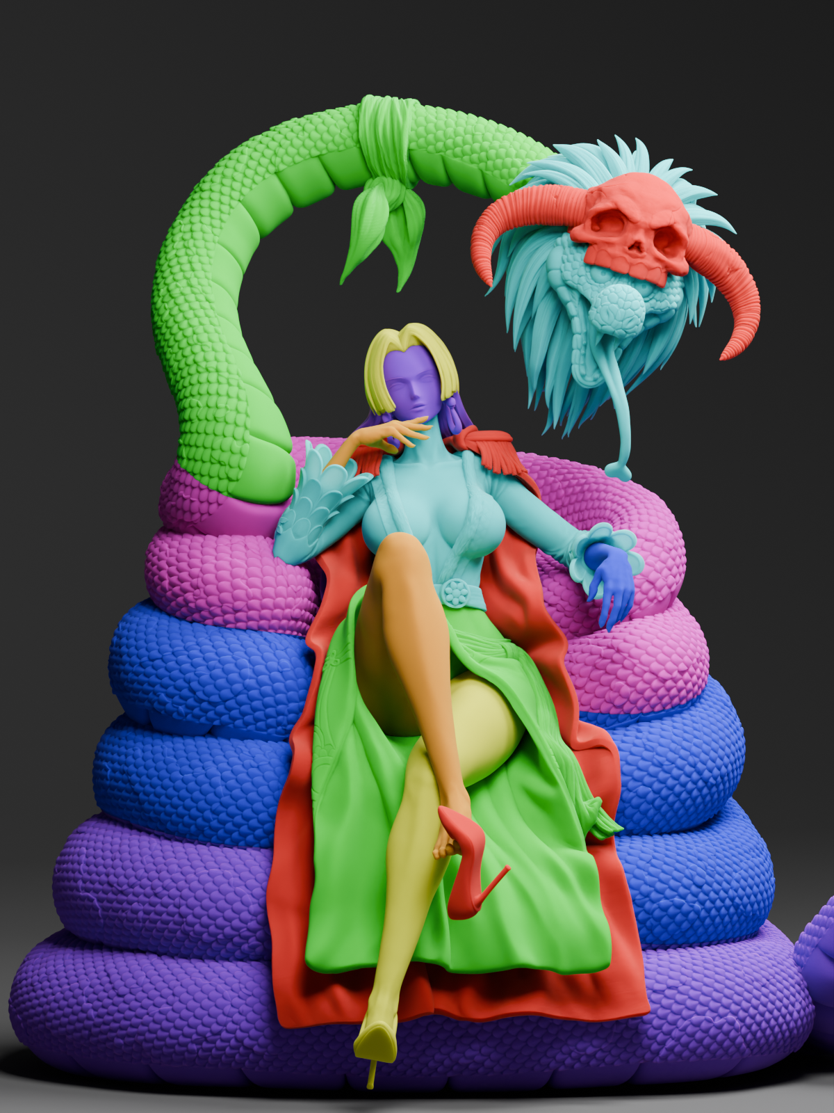 The Pirate Empress | Maximum Detailed 12K 3D printed figure