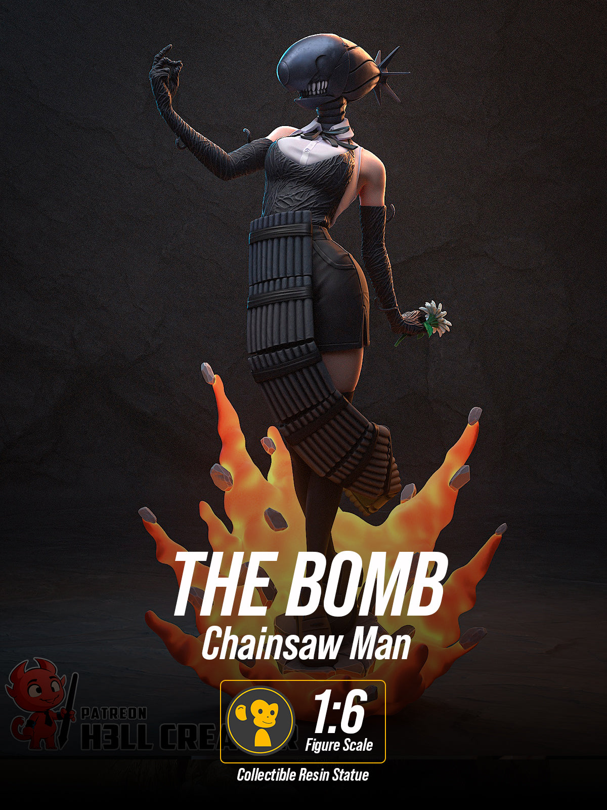 The Bomb | Maximum Detailed 12K 3D printed figure