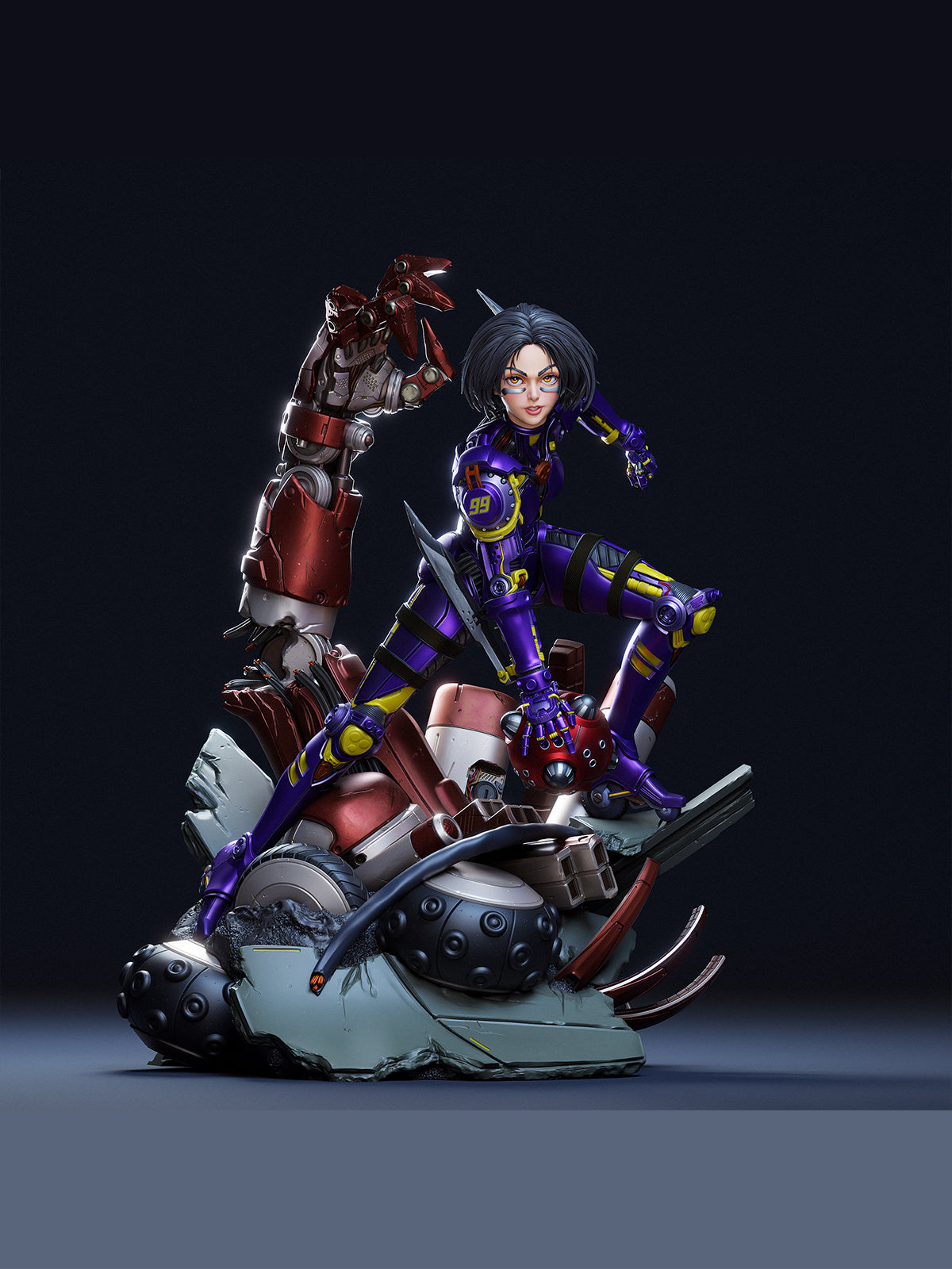 The Battle Angel | Maximum Detailed 12K 3D printed figure
