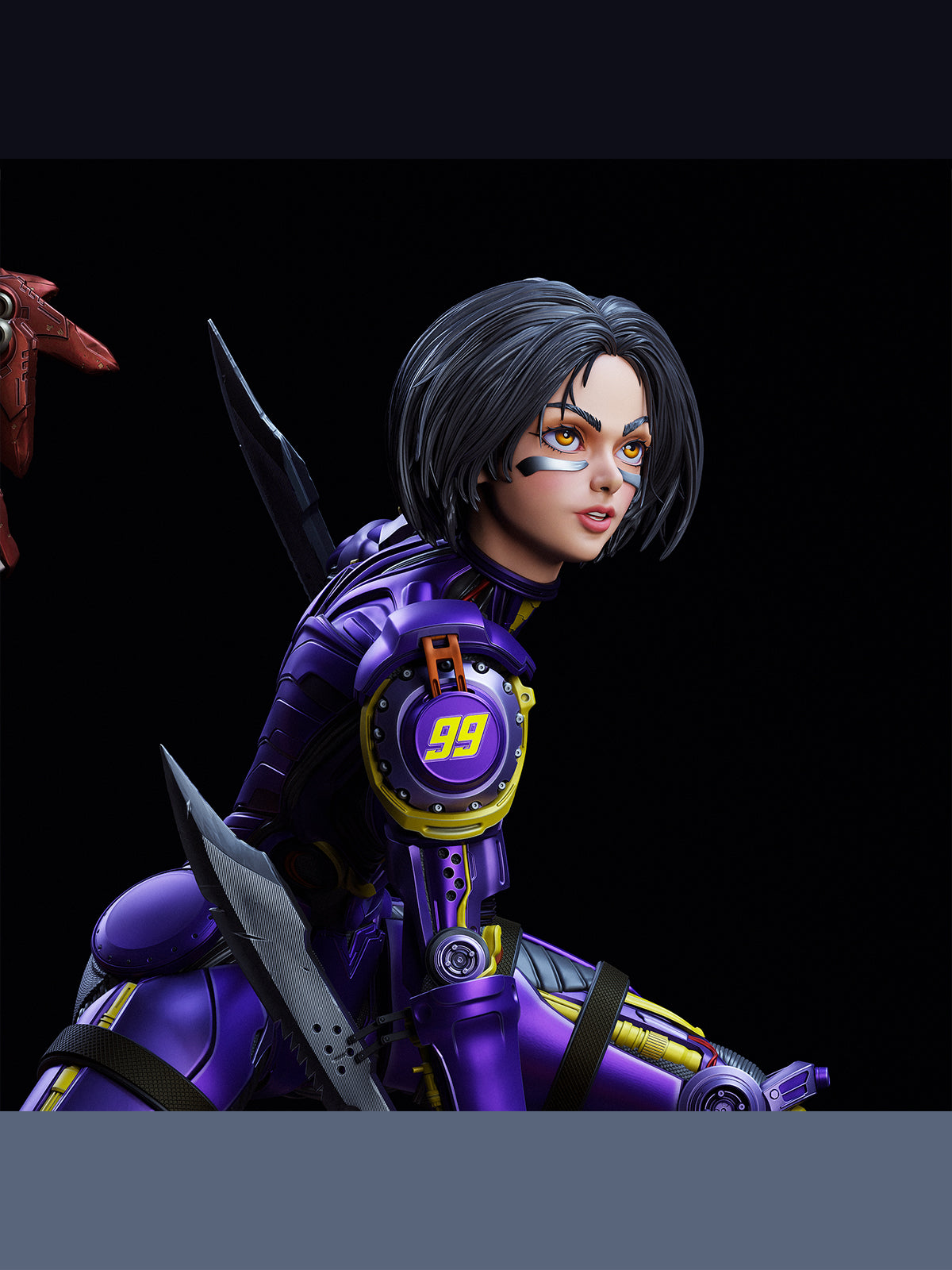 The Battle Angel | Maximum Detailed 12K 3D printed figure