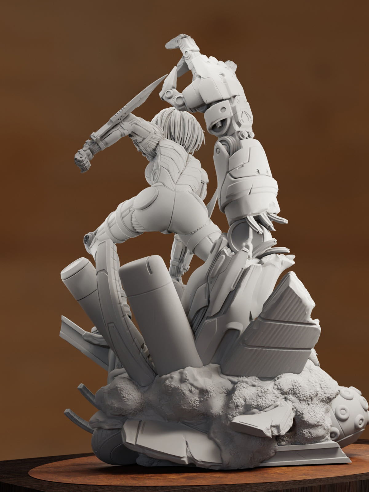The Battle Angel | Maximum Detailed 12K 3D printed figure