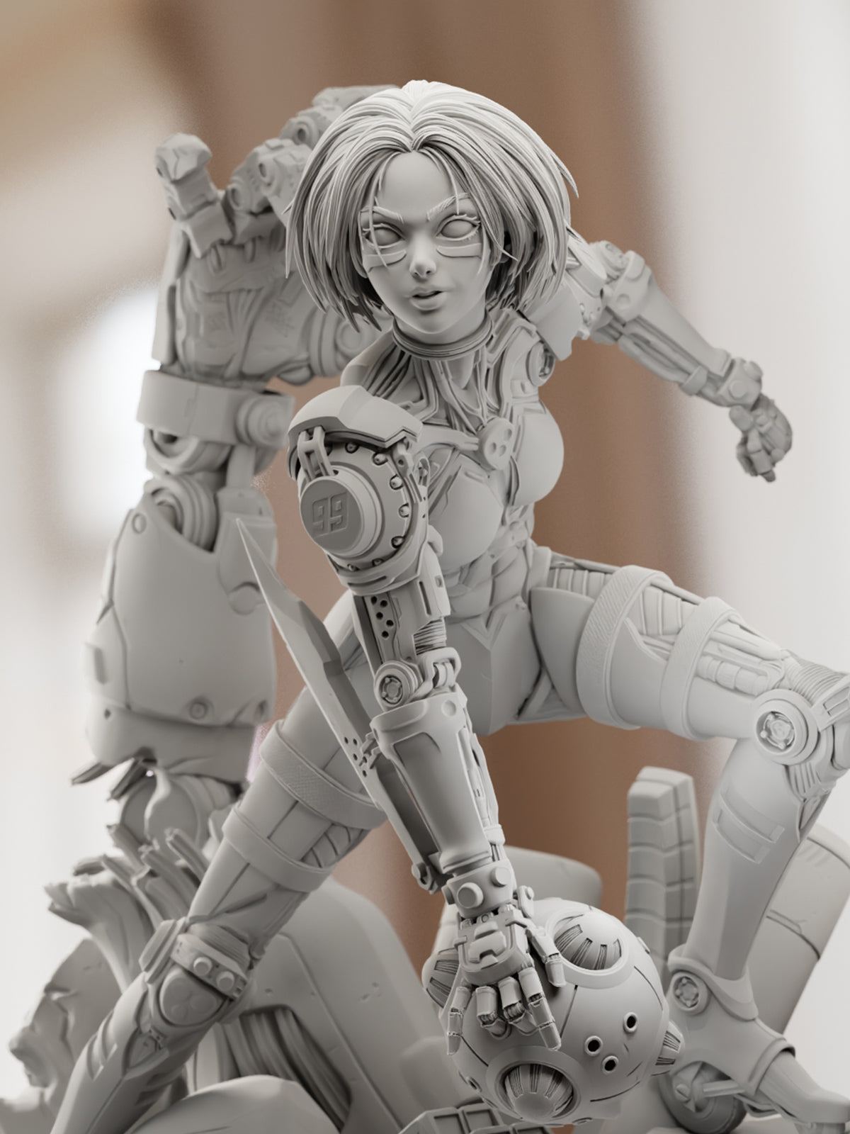 The Battle Angel | Maximum Detailed 12K 3D printed figure