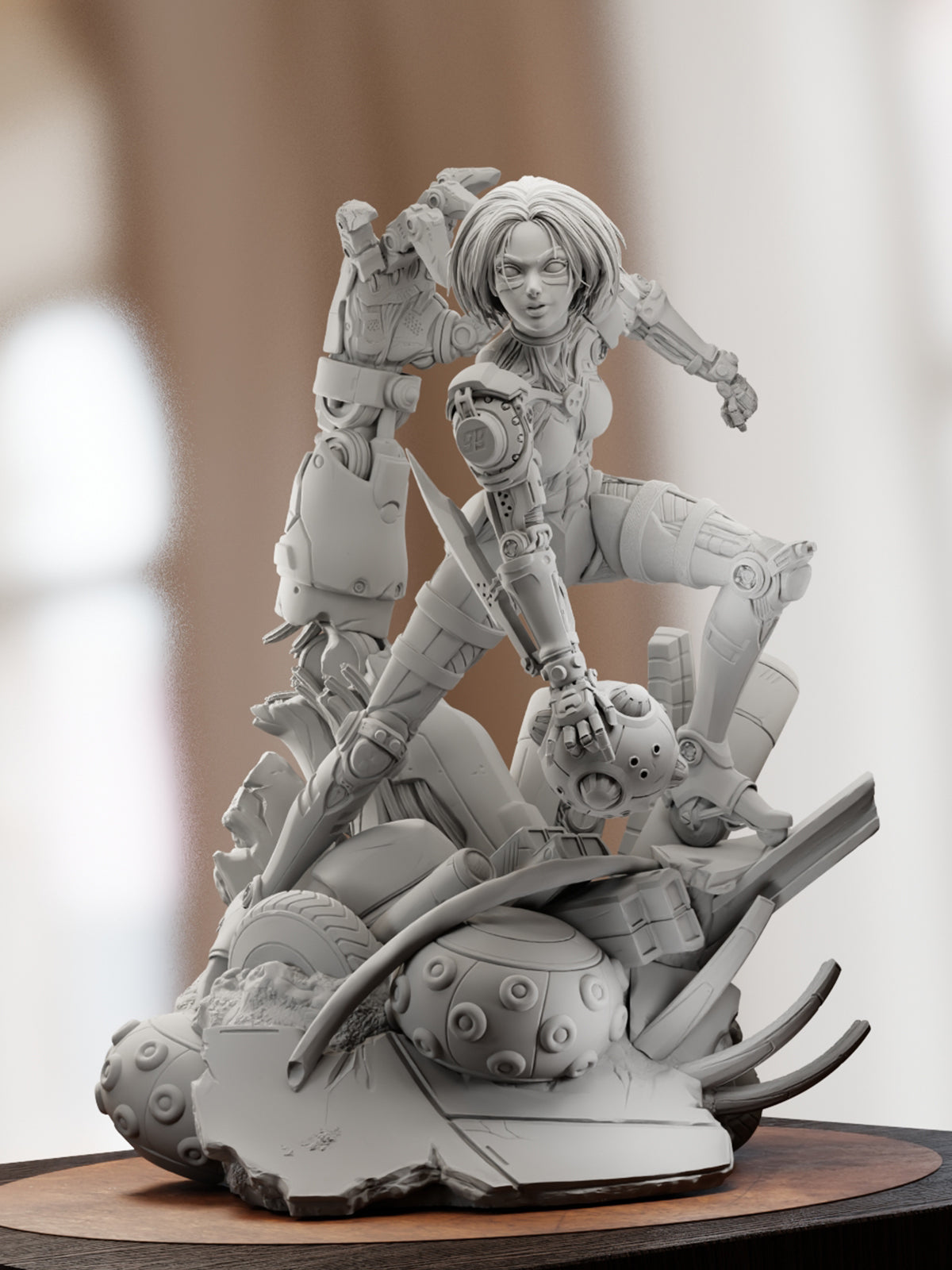 The Battle Angel | Maximum Detailed 12K 3D printed figure