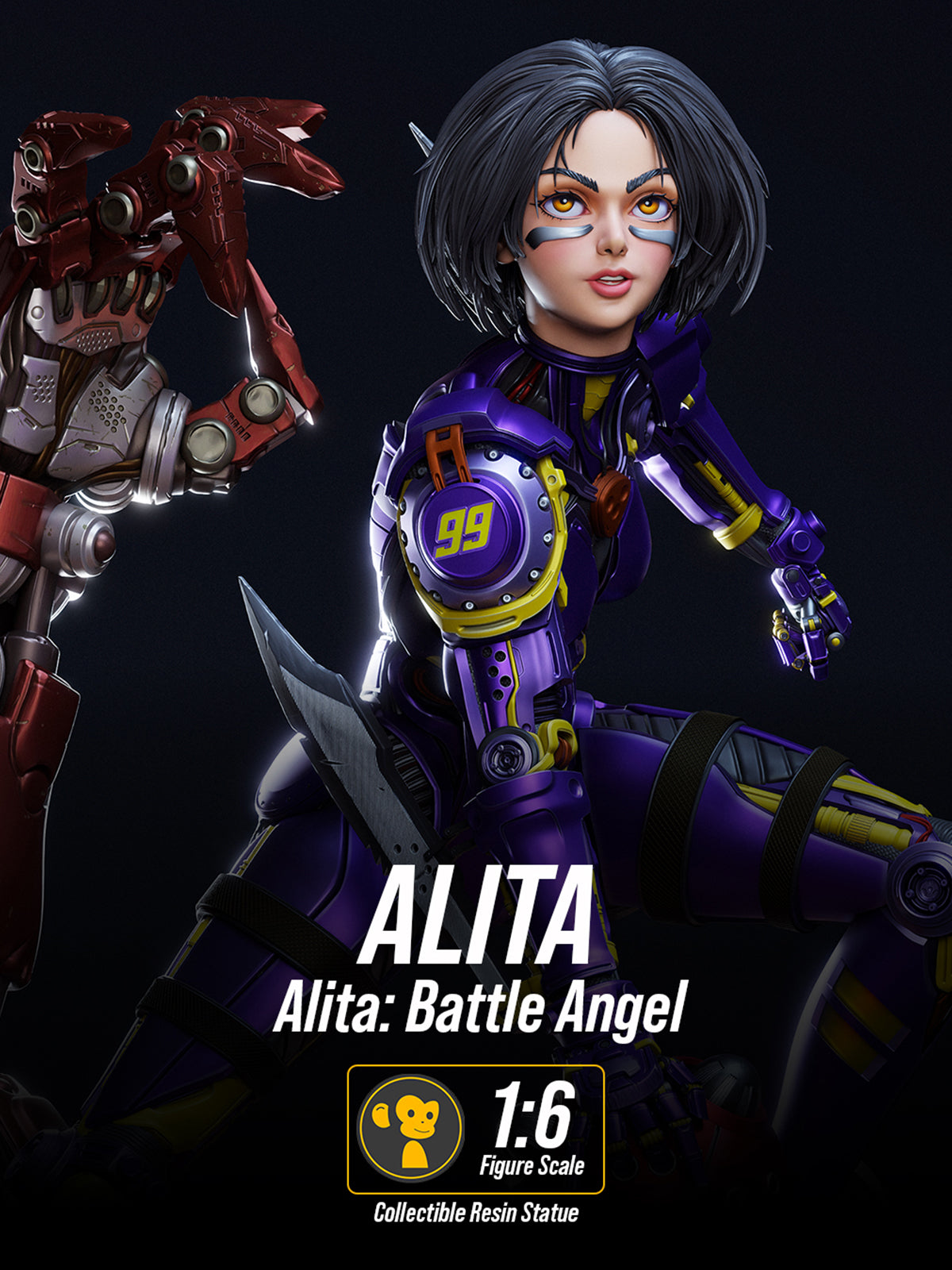 The Battle Angel | Maximum Detailed 12K 3D printed figure