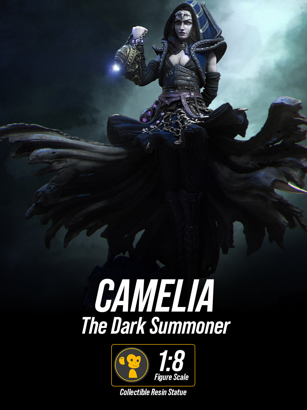 Camelia, The Dark Summoner | Maximum Detailed 12K 3D printed figure