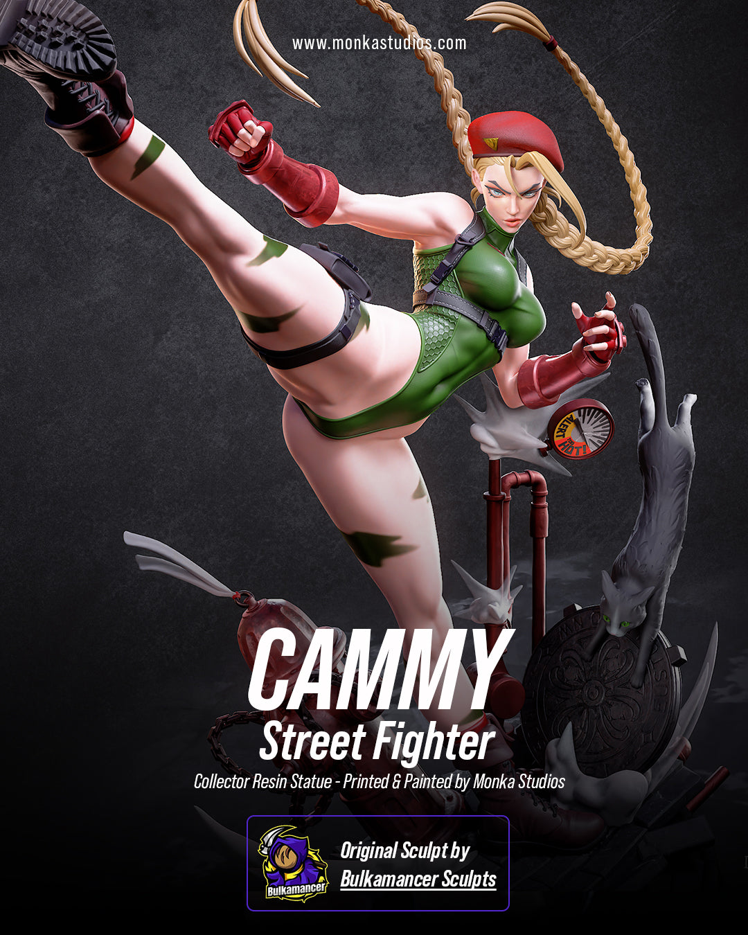 Delta Red Assassin Statue