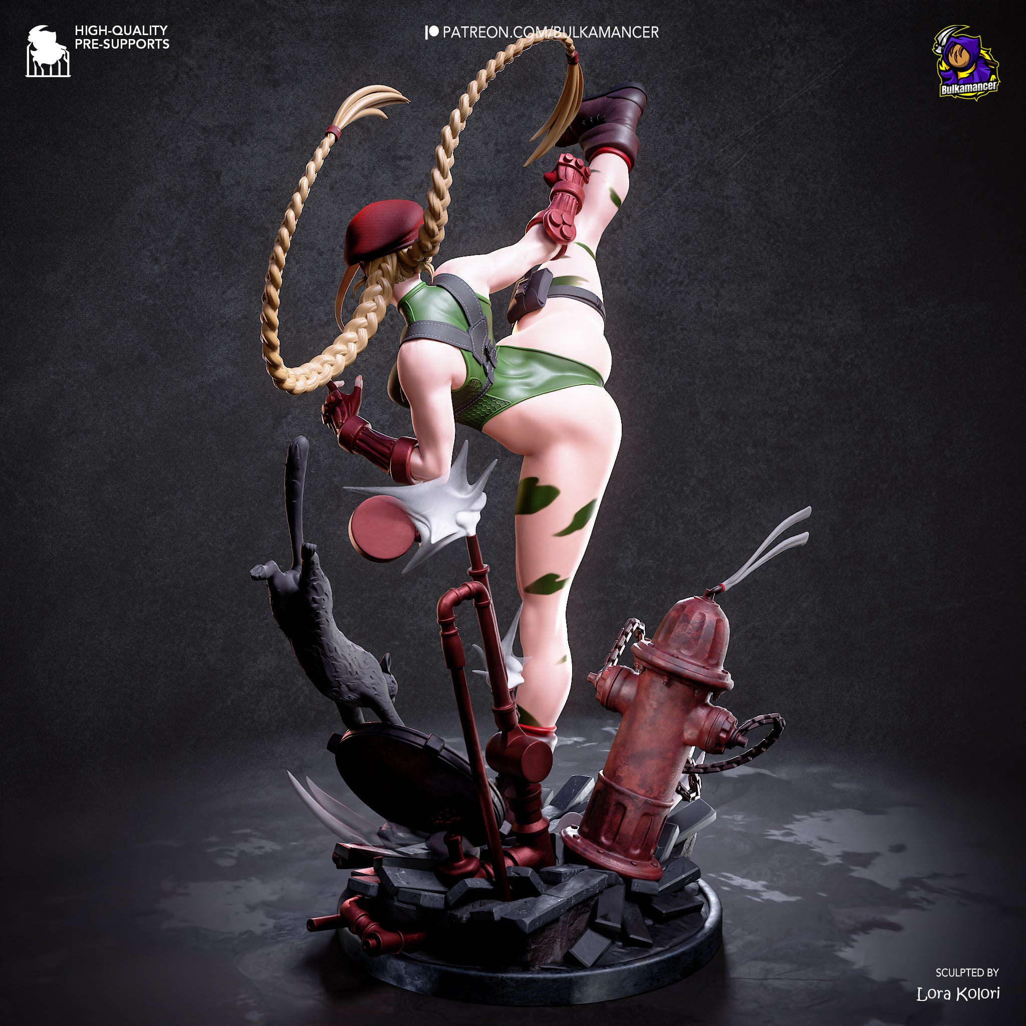 Delta Red Assassin Statue