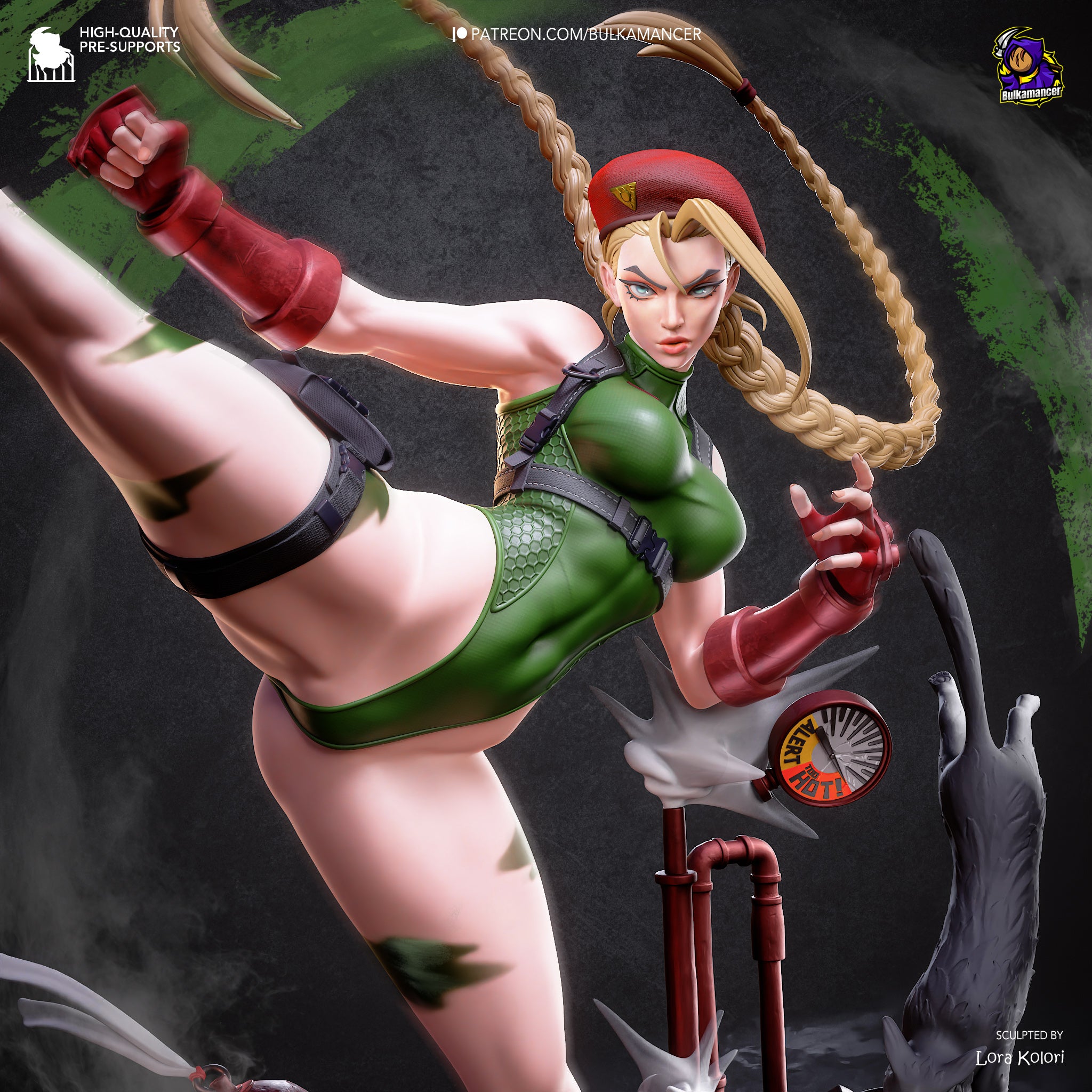 Delta Red Assassin Statue