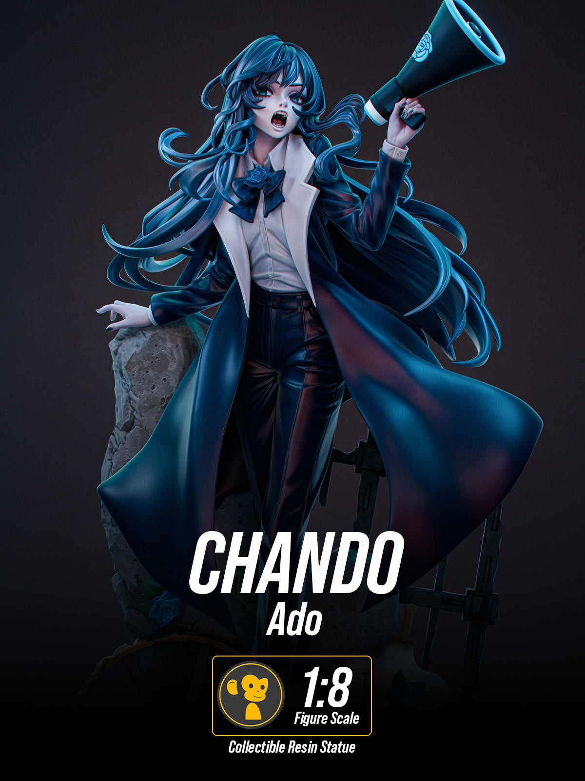 The Midnight Vocalist | Maximum Detailed 12K 3D printed figure