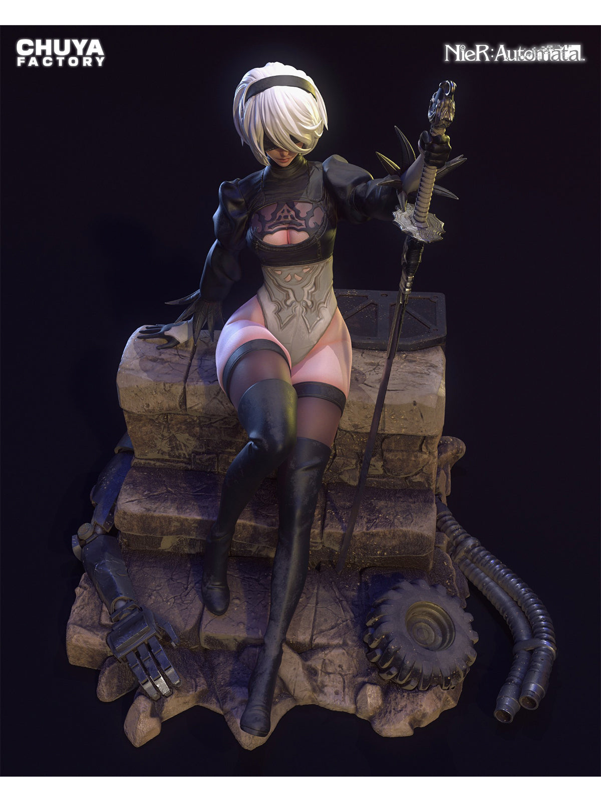The Blind Android | Maximum Detailed 12K 3D printed figure