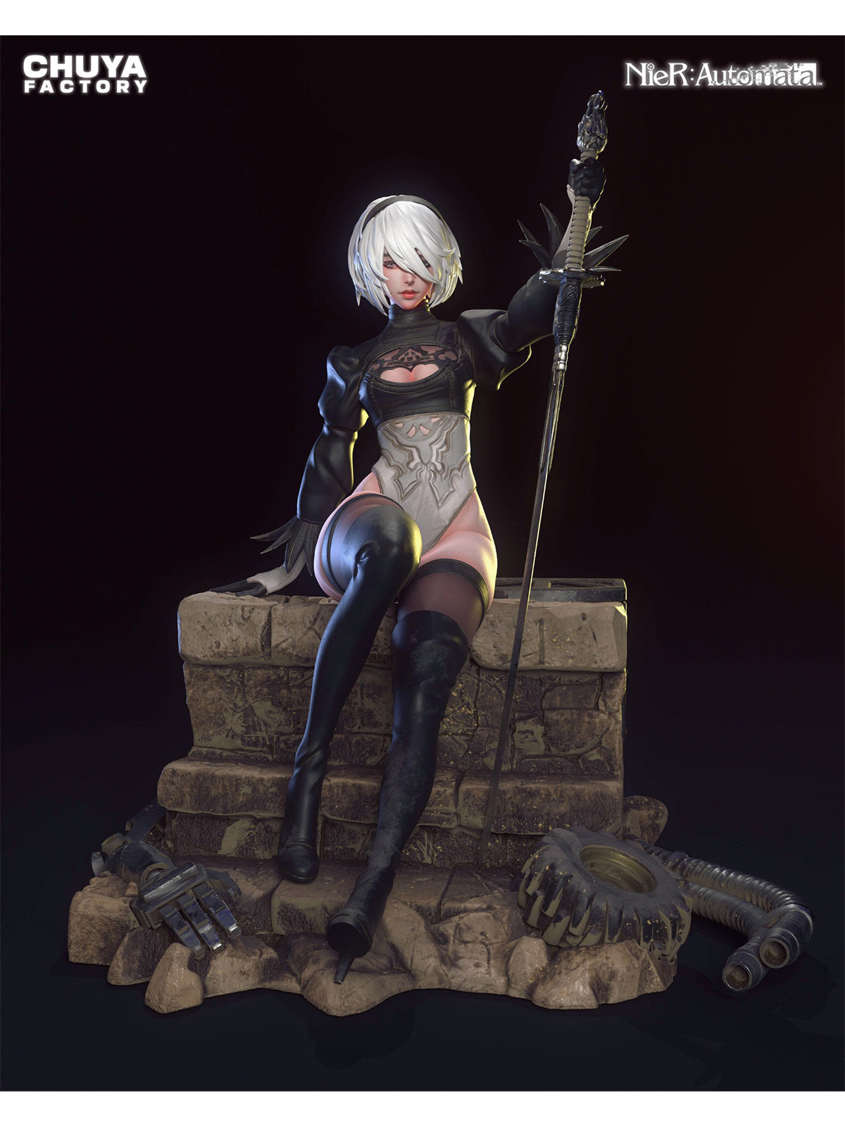 The Blind Android | Maximum Detailed 12K 3D printed figure