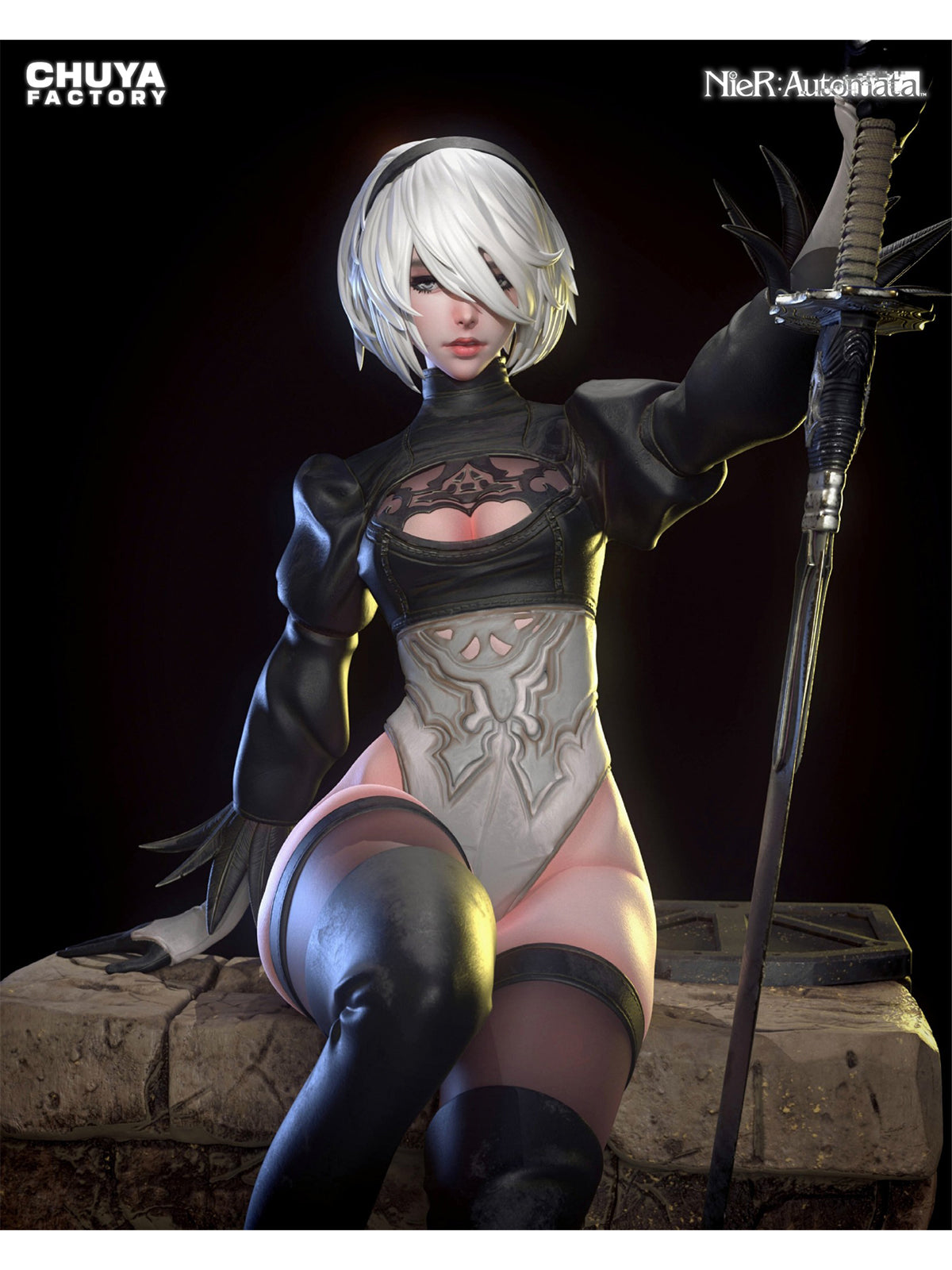 The Blind Android | Maximum Detailed 12K 3D printed figure