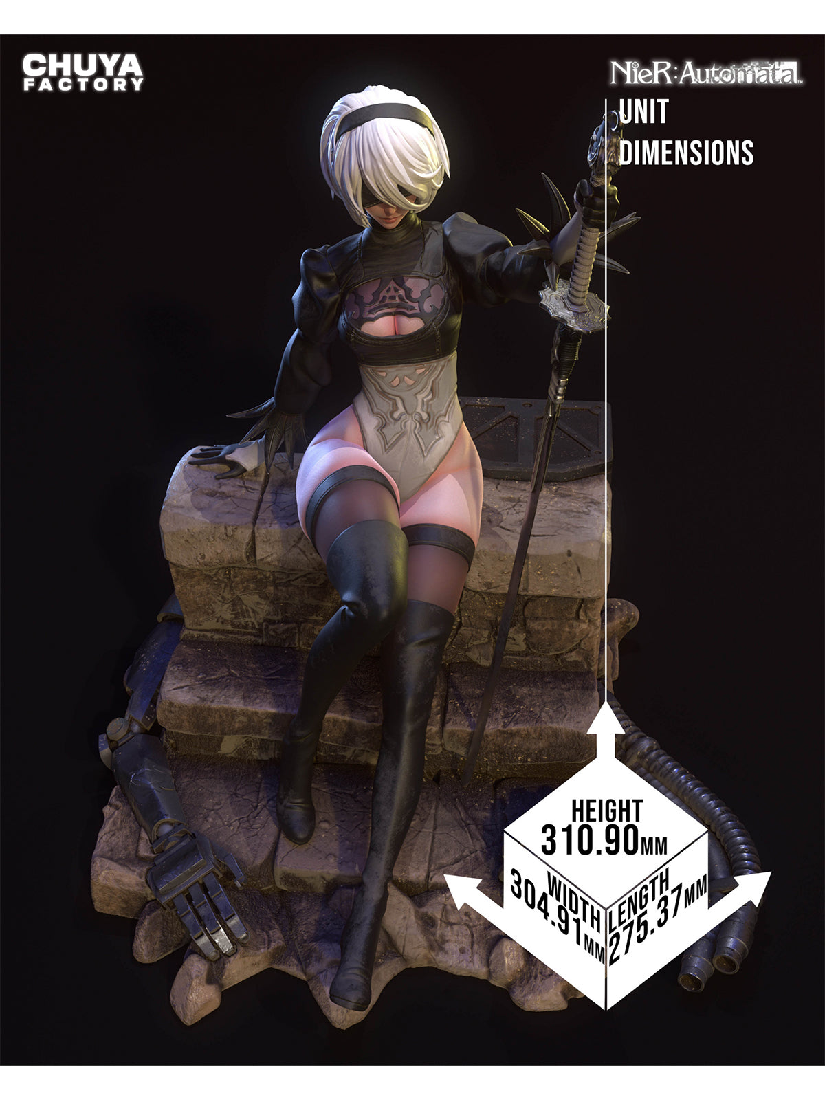 The Blind Android | Maximum Detailed 12K 3D printed figure
