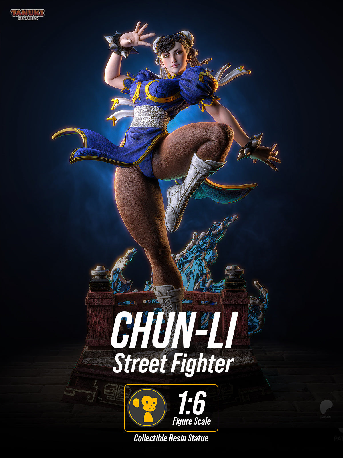 The Blue Phoenix | Maximum Detailed 12K 3D printed figure