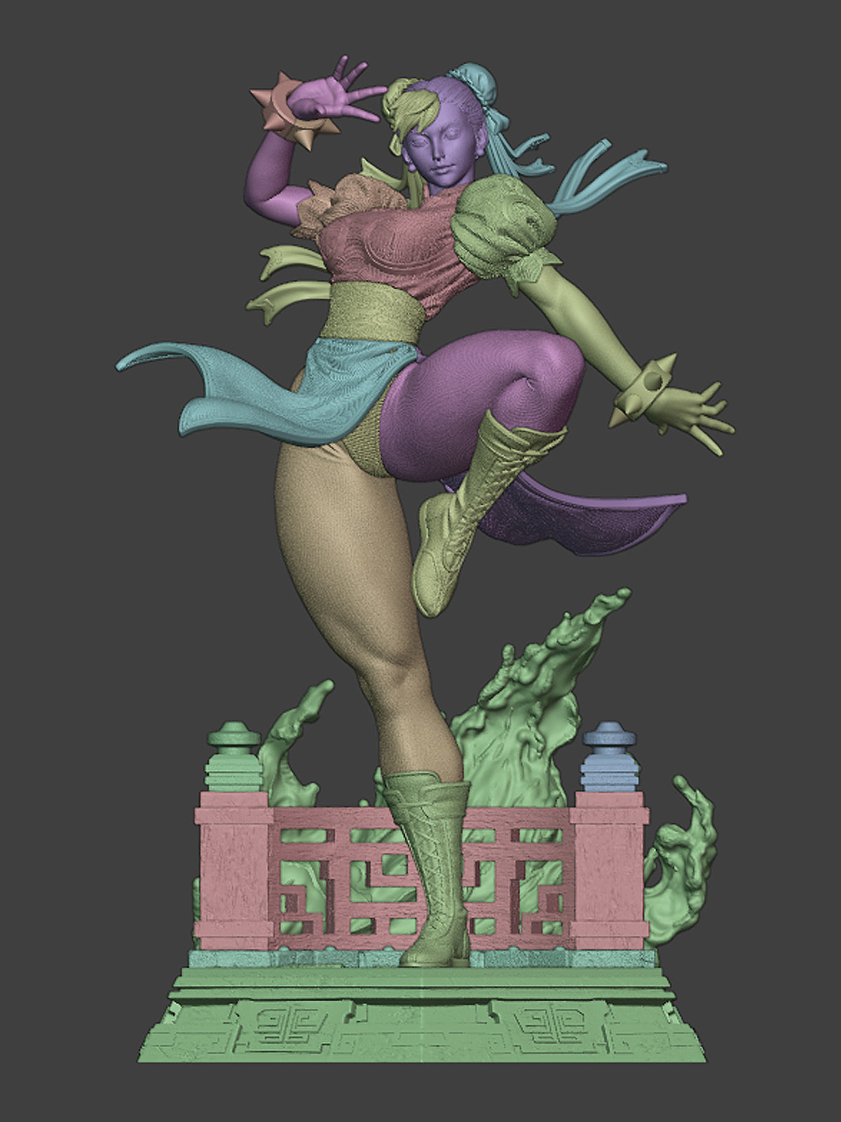 The Blue Phoenix | Maximum Detailed 12K 3D printed figure