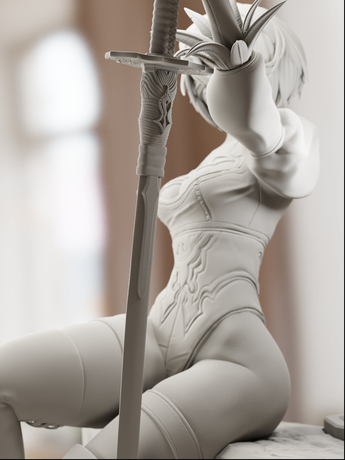 The Blind Android | Maximum Detailed 12K 3D printed figure