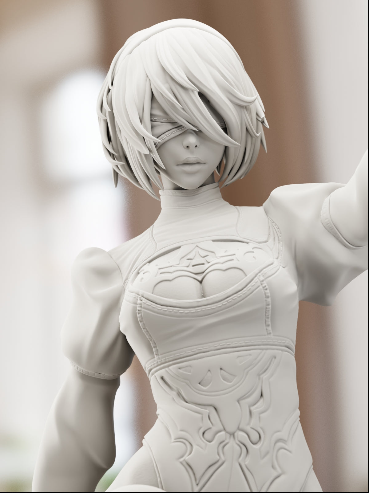 The Blind Android | Maximum Detailed 12K 3D printed figure